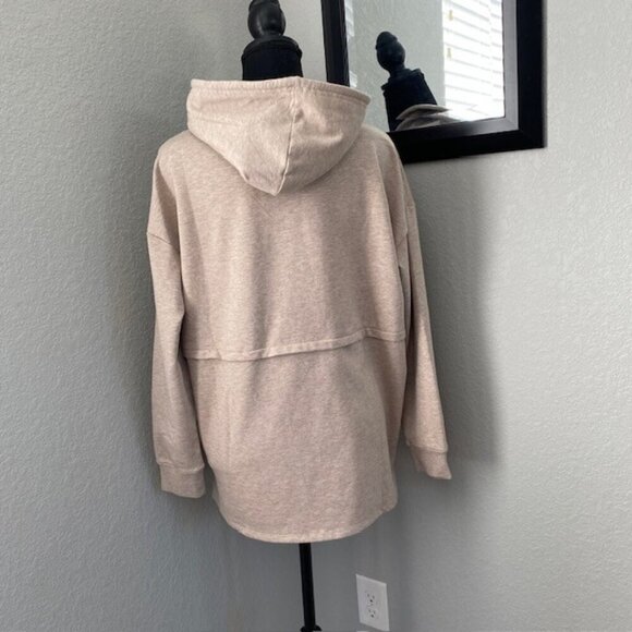 NWT Barefoot Dreams Fleece Luxe Lounge Anorak Hoodie Oatmeal Small - Picture 9 of 15